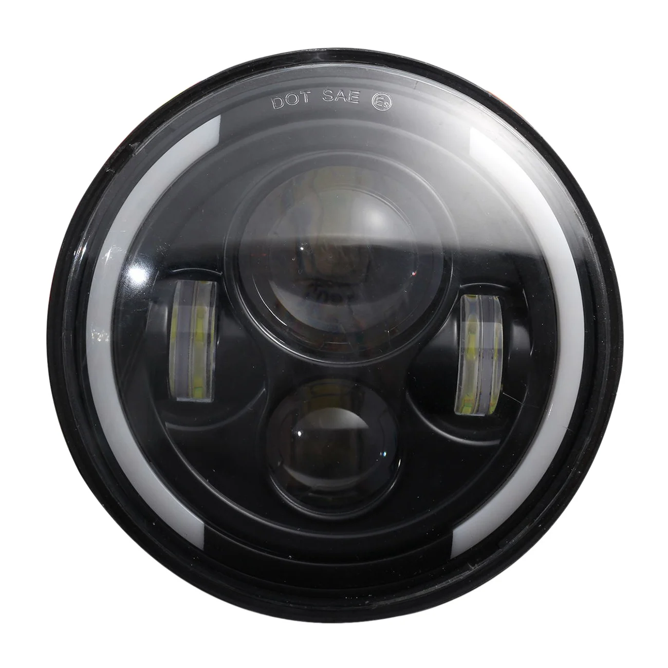 7-дюймовая Светодиодная лампа ангельские глазки 150 Вт 6000K с ближним/дальним светом