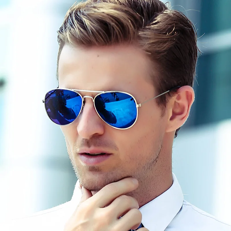 Blue pilot clear women luxury brand design eye sun glasses 2018 ladies vintage retro R3025 girls Aviation men sunglasses