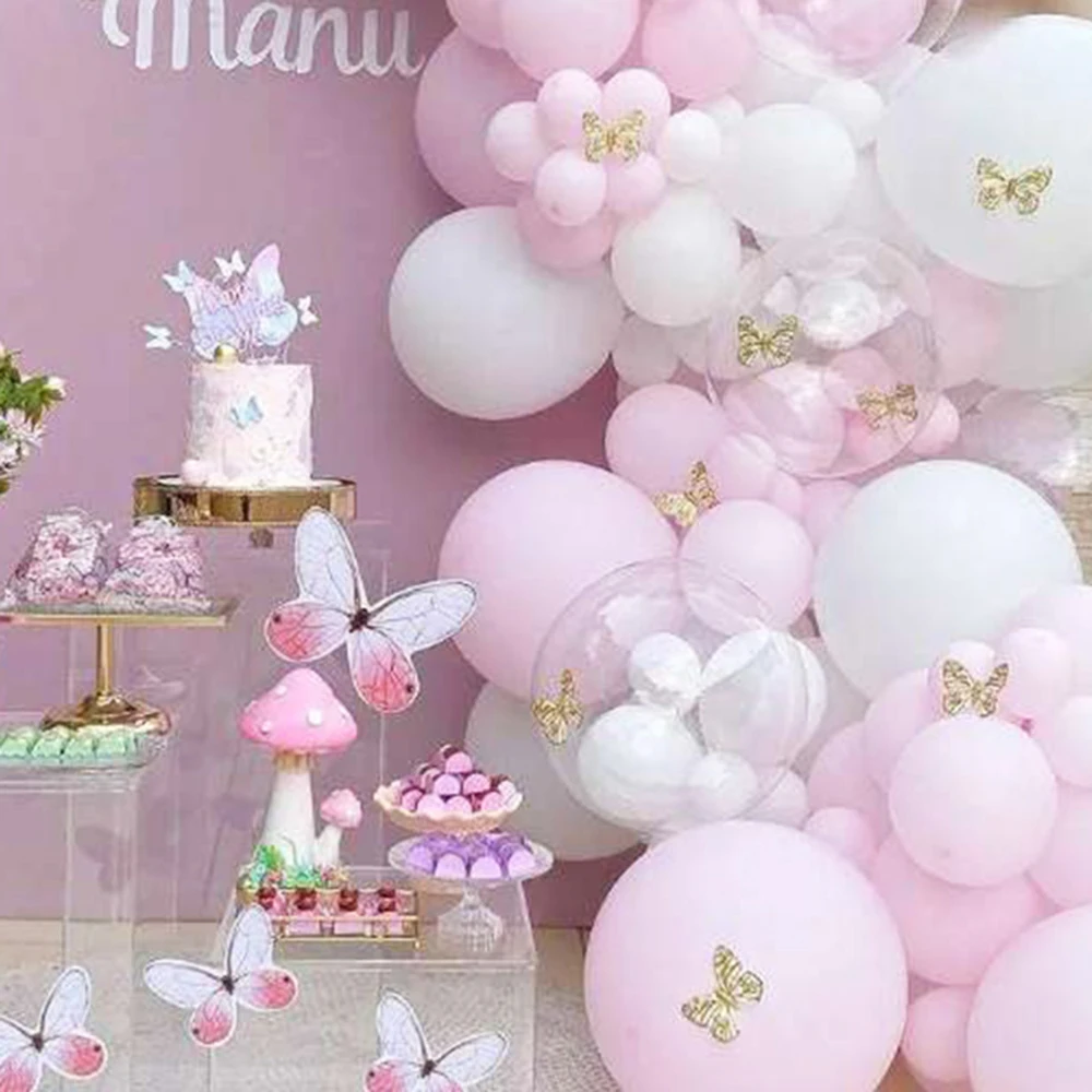 1 комплект розовые воздушные шары