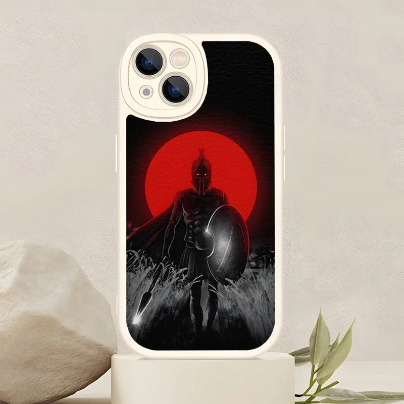 ACT Action Game Spartan Phone Case Leather For Iphone 14 Pro 11 13 12 Mini X Xr Xs Max 7 8 Puls Se 2020 Silicone Back Cover images - 6