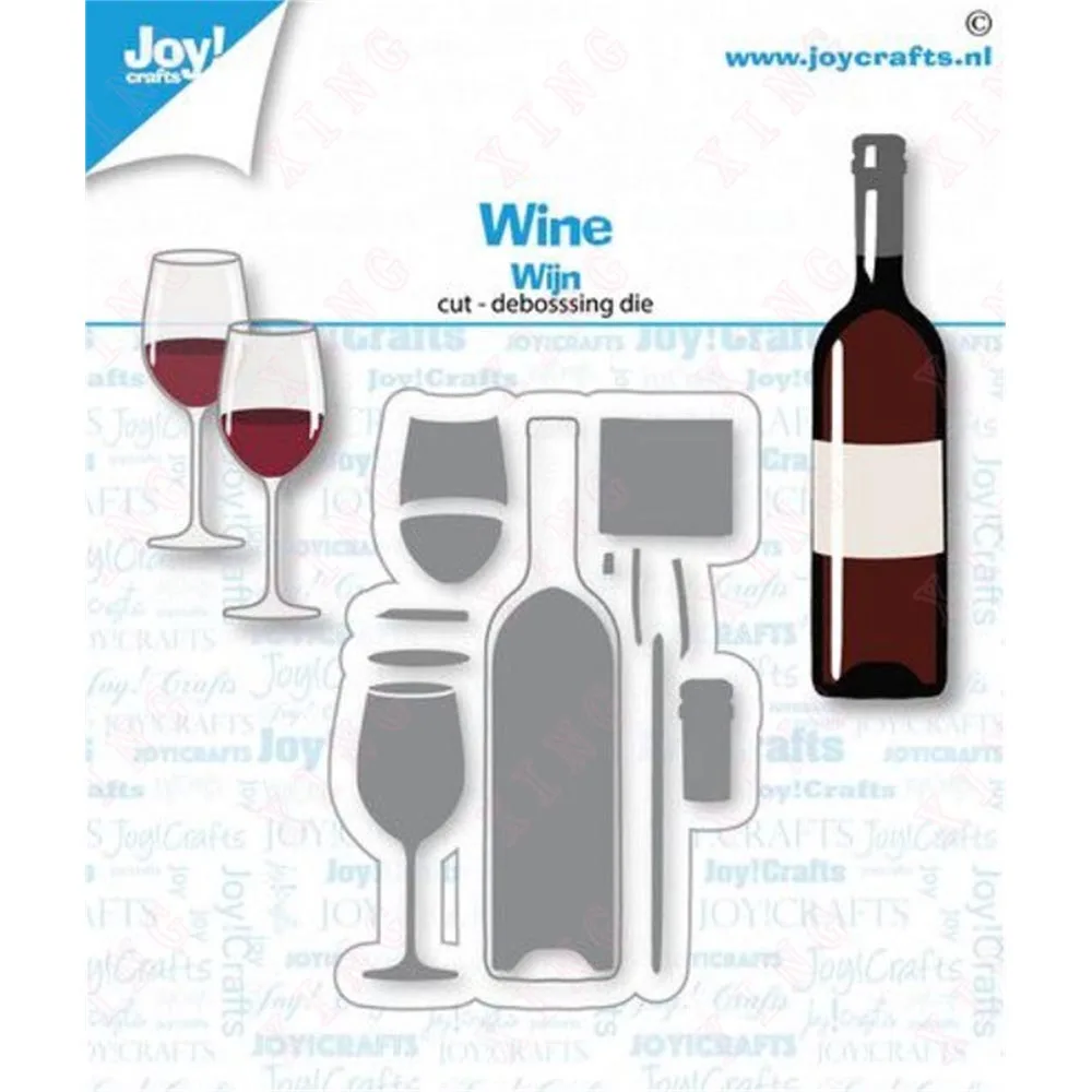 

Newest Diy Handmade Craft Wine Cut Die 2023 Arrival Metal Cutting Dies Scrapbook Paper Album Card Decoration Embossing Template
