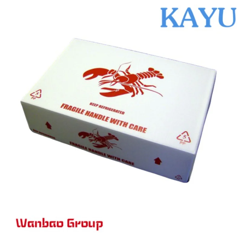 Customized Seafood Products Frozen Fish Shrimp Meat Products Coroplast Packaging Boxes