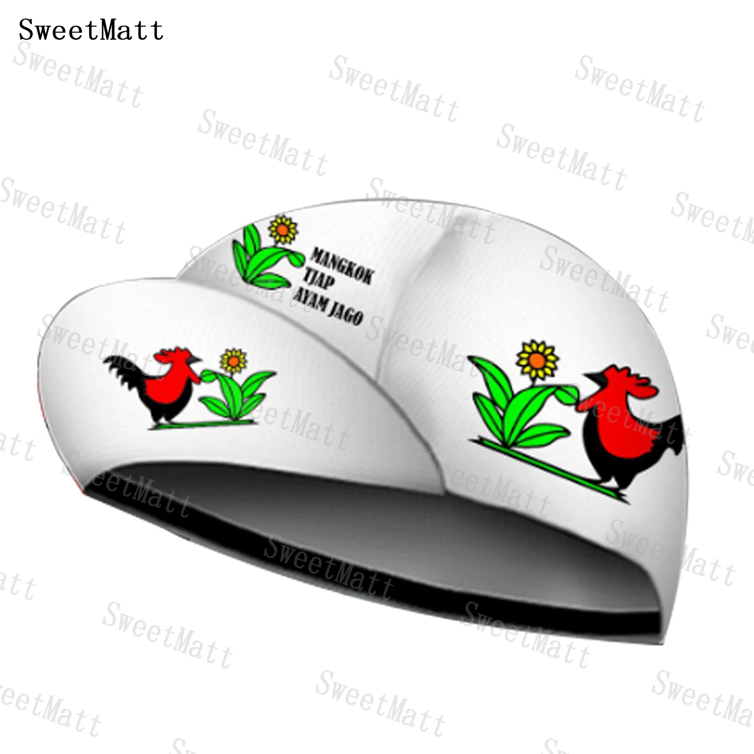 

Велосипедная шапка SweetMatt из полиэстера с французским мультяшным цыплятом в сельском стиле, Балаклава для горного велосипеда, дышащая легкая шапка