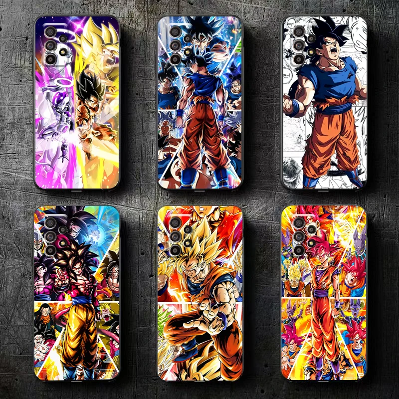 

Dragon Ball Saiyan Phone Case For Samsung Galaxy S8 S8 PLus S9 S9 Plus S10 S10E S10 Lite 5G Plus Liquid Silicon Back Soft