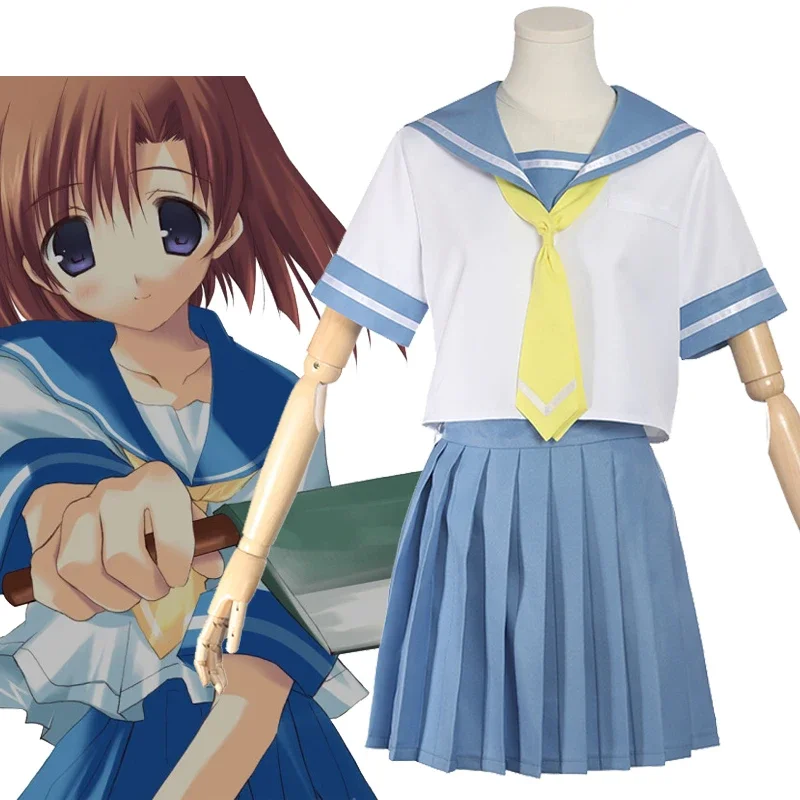 Higurashi когда они плачут косплей костюм ригуру Рена Женская Матросская юбка