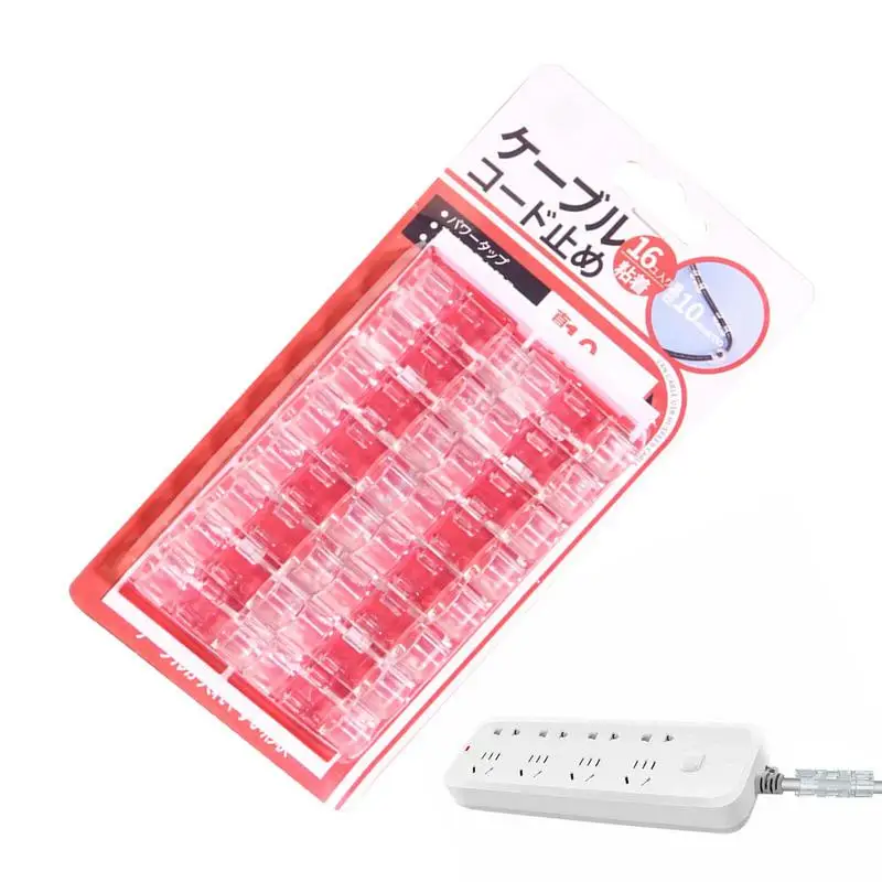 

Cable Holder Clip Strong Self-Adhesive Acrylic Cable Clips And Wire Organizers For Cords Multipurpose Damage Free Cord Holder To