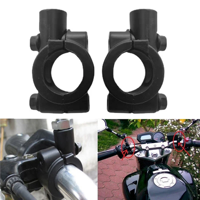 

8mm 10mm Aluminum Motorcycle Rearview Handlebar Mirror Mount Holder Clamp