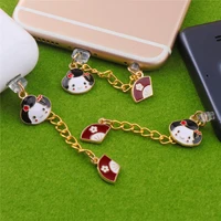 japanese style dust plug charm kawaii 3 5mm jack anti dust cap cute dust protection stopper charge port plug for iphone type c
