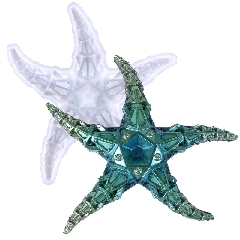 

Silicone Wall-Decor Mold Handmade Mechanical Starfish Mold for DIY Sea Star