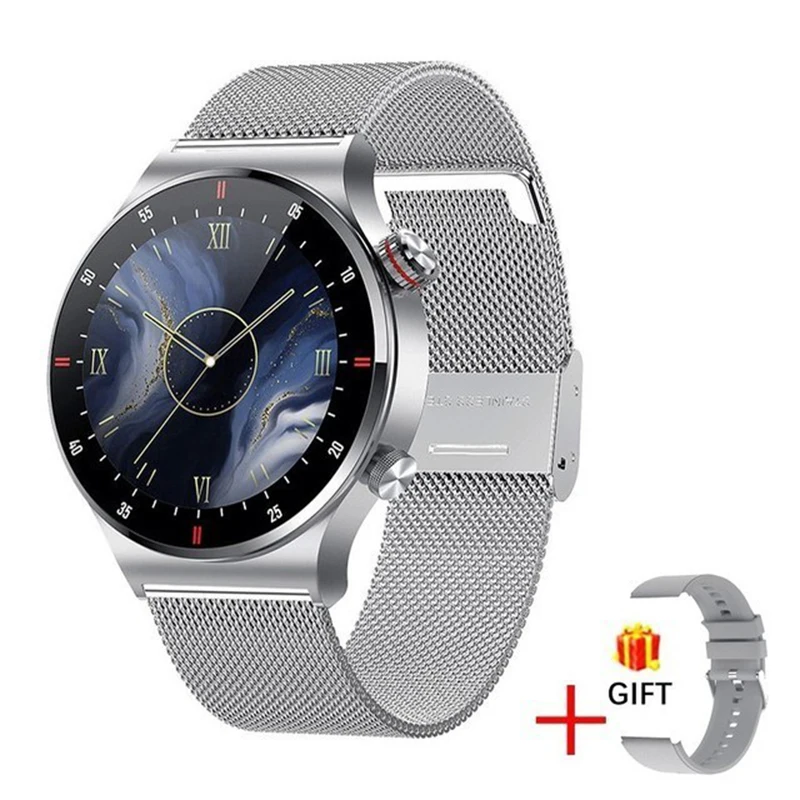 Фото Для POCO X5 Pro Motorola Moto G04s Realme SmartWatch Мужские умные часы с сенсорным экраном и вызовом Водонепроницаемые часы с кровяным давлением и пульсометром №2