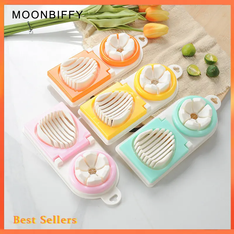 

Egg Cutter Household Egg Cutting Tool Multi-functional Stainless Steel Manual Pine Flower Egg Slicer Slicer Egg Cutter