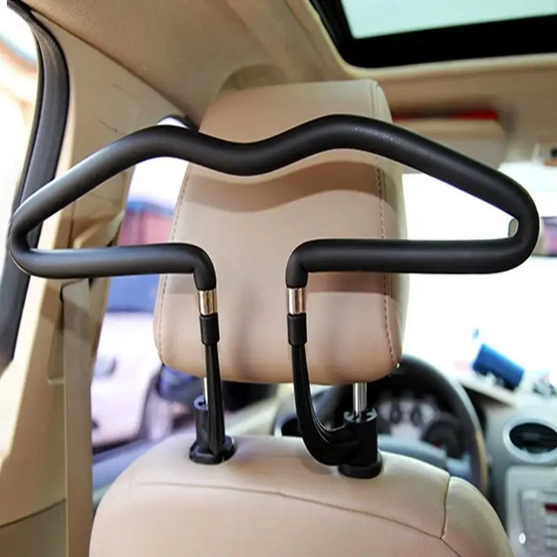 

Car Back Seat Coat Hangers For Car Headrest Cloth Hanger Clothes Coat Suit Shirt Jacket Holder Hook Chrome Stainless Steel