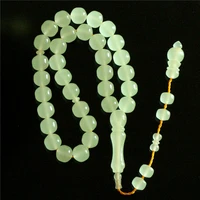 muslim rosary tasbeeh misbaha glow in dark 1212mm resin amber rosary beads 33 islamic prayer tesbih