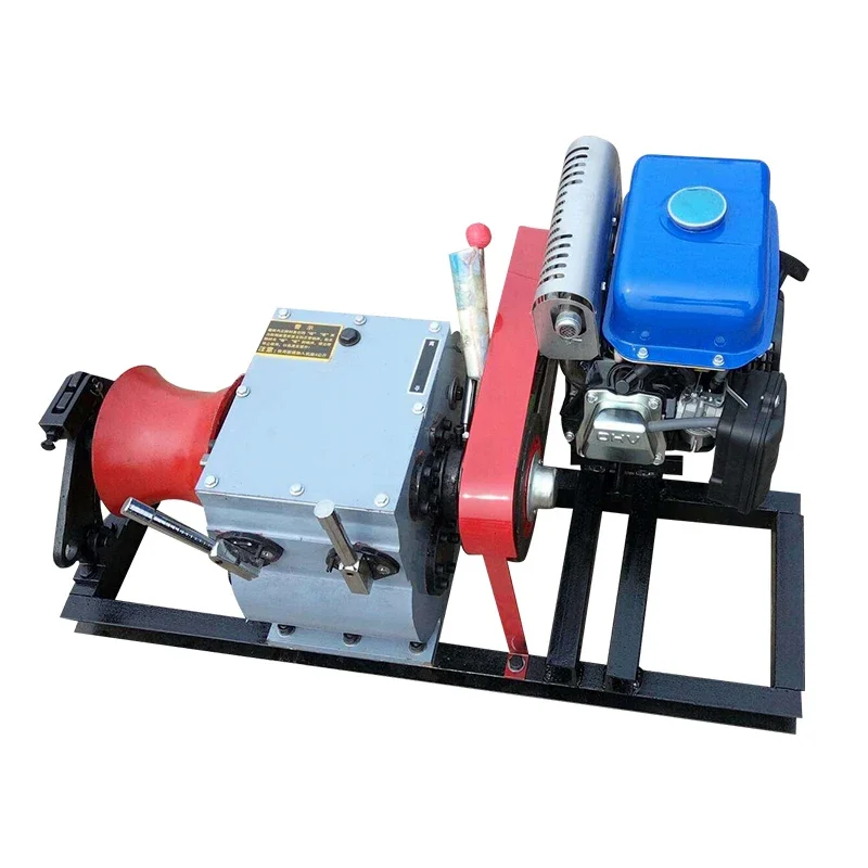 Тросовая лебедка с приводом бензинового дизельного двигателя | AliExpress