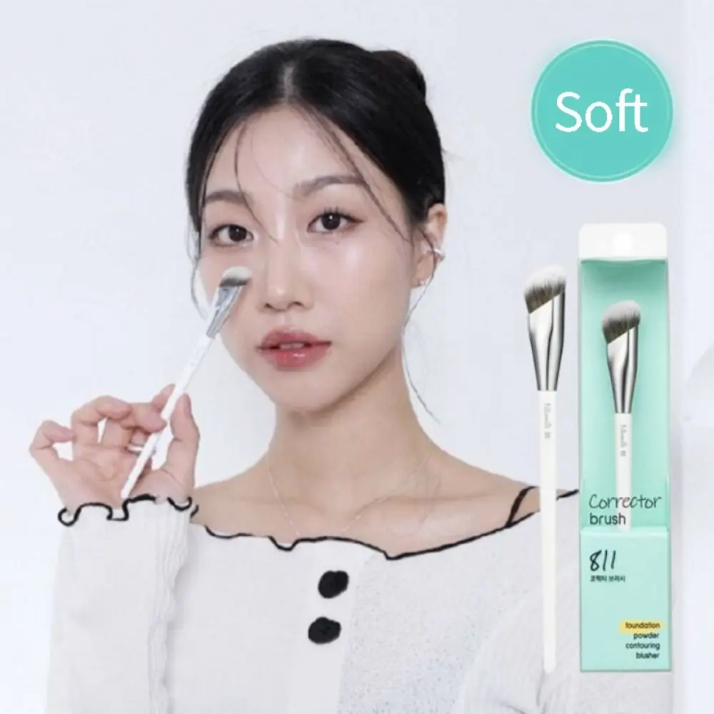 Кисти для тонального крема лица с наклонной головкой корректор тональной основы