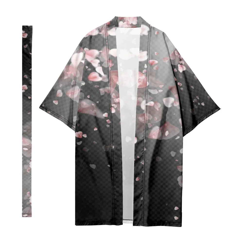 Японское длинное кимоно кардиган женское традиционное мужская рубашка шикарное