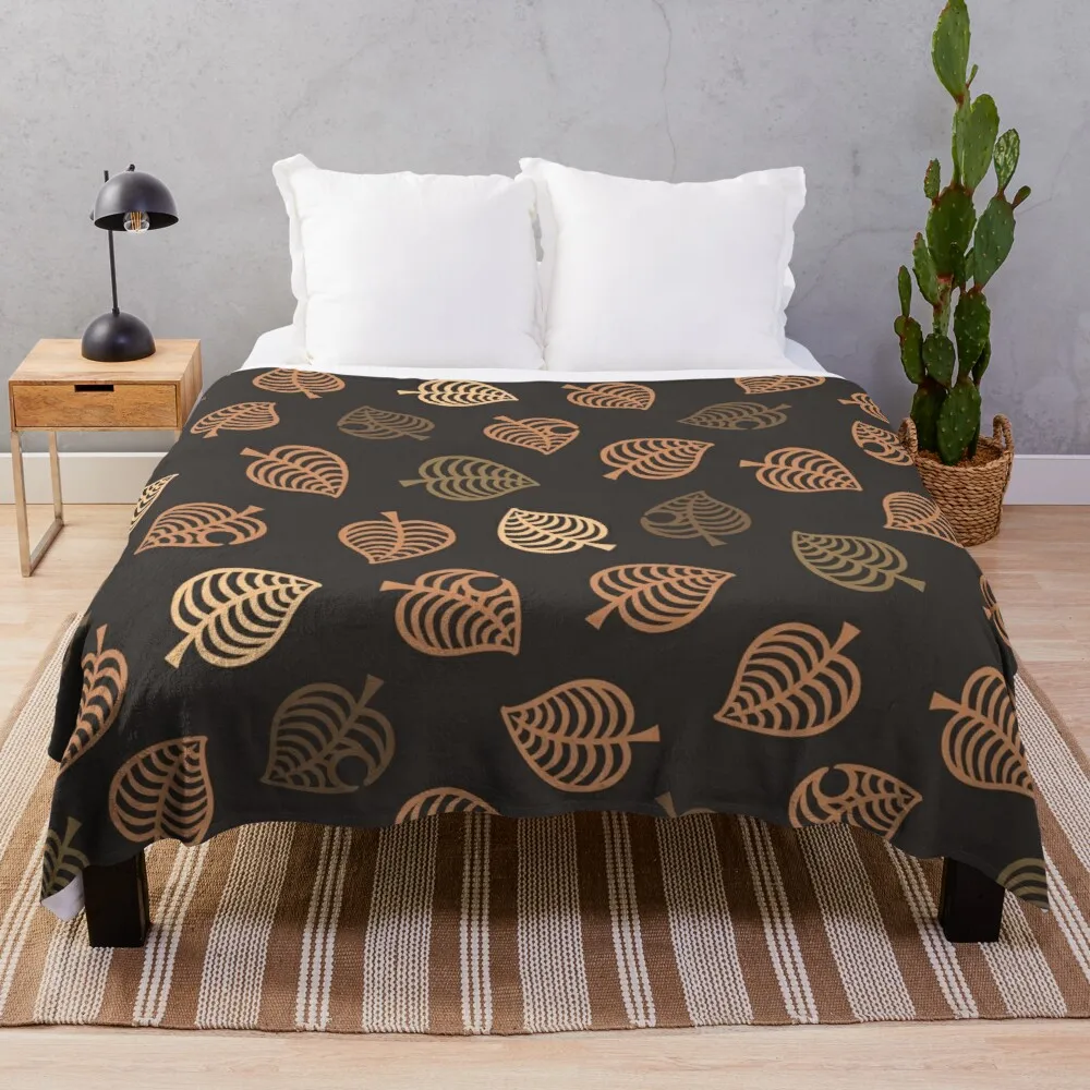 

Nook Leaf Aloha Logo - Brown Orange / Warm Taupe ColorsThrow Blanket