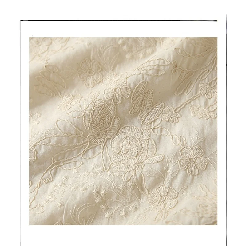 

Heavy Industry Three-Dimensional Double Strand Yarn Delicate Hand-Painted Outline Embroidery Plant Embroidery Lining