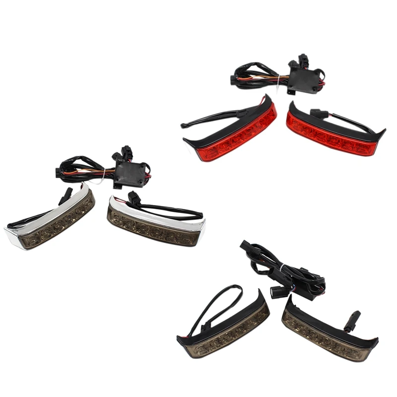 

Motorcycle Led Saddle Bag Turn Lamp Light Run Brake Light For Touring Street Glide FLHR CVO 2014-2020