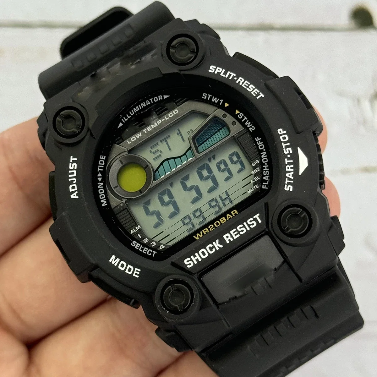 G-7900 Мужские Спортивные Часы Со Светодиодным Дисплеем