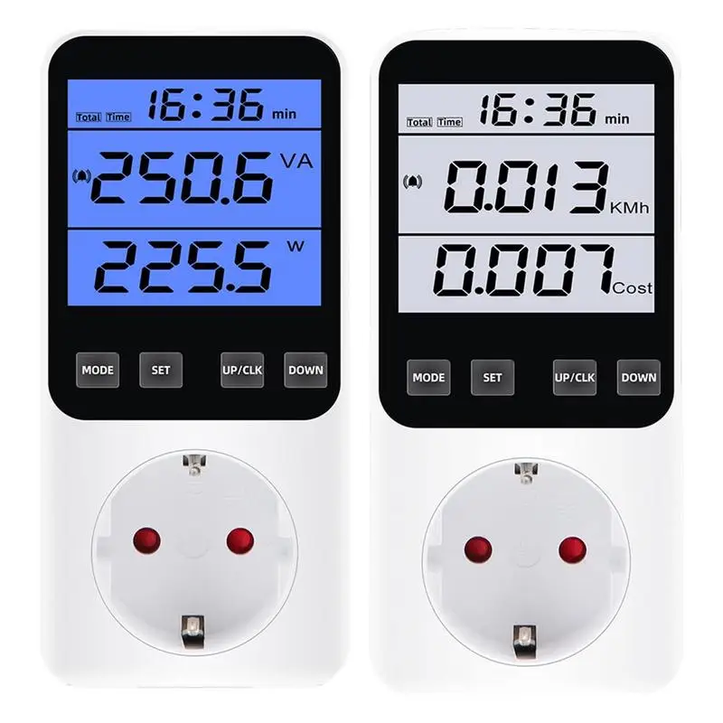 

Power Metering Socket Plug Voltage Wattmeter Electrical Usage Monitor Digital Power Plug Analyzer Switch Socket For Home