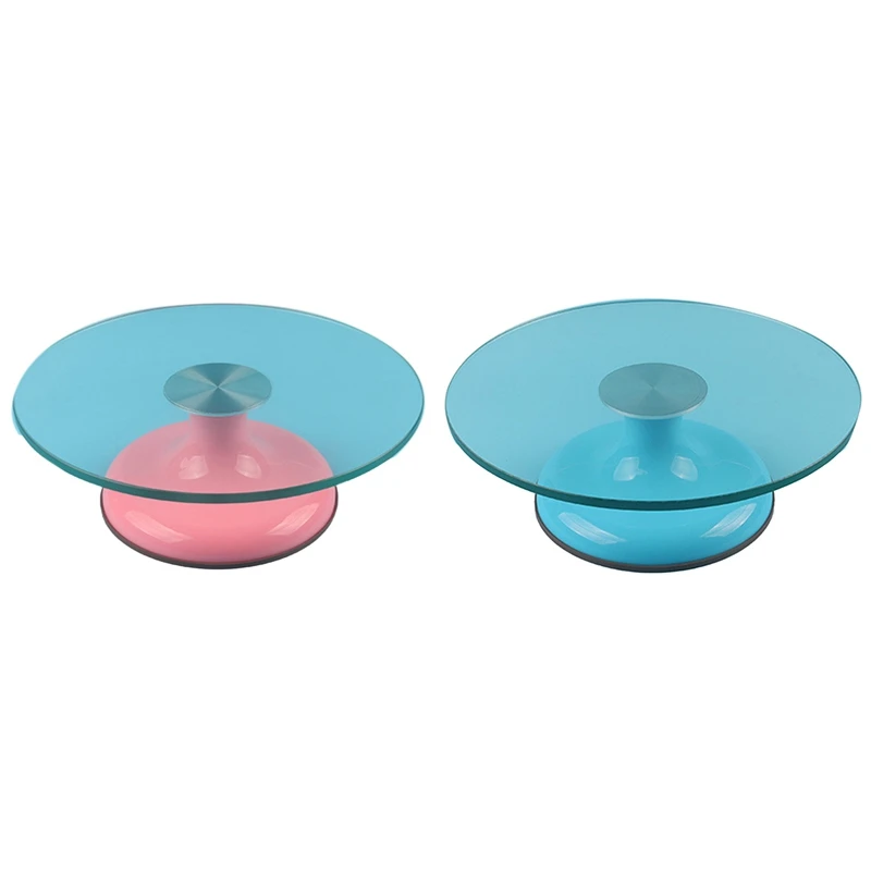

HOT-12 Inch Glass Cake Turntable Mounting Table Cake Turntable Rotary Rack Rotary Baking Tool