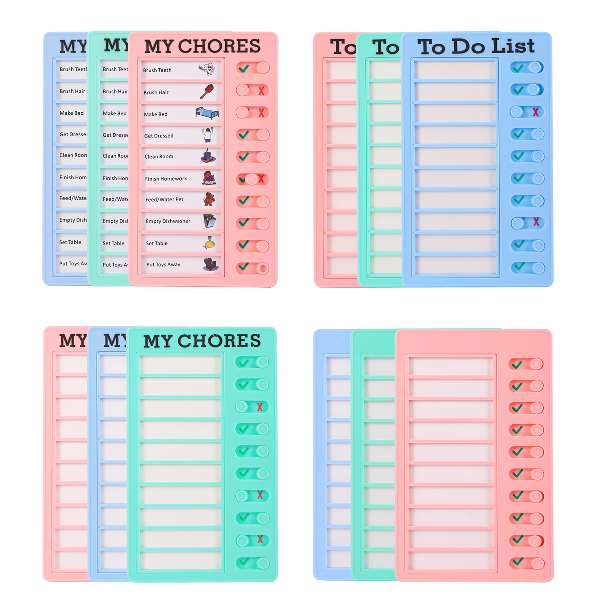 

Wall Hanging Checklist Caravan Chores Self-discipline Clock In Punch in To-do-list Caravan Refrigerator Memo Note Message Board