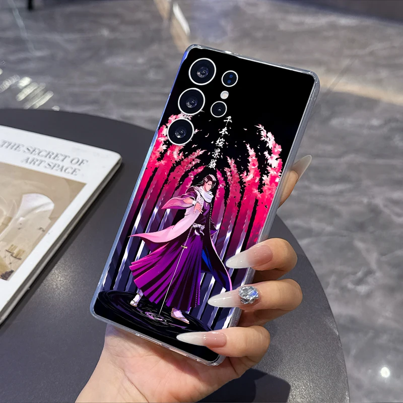 Фото Мягкий чехол для телефона Bleach Kuchiki Byakuya для Samsung Galaxy S26 S25 Edge S24 S23 Ultra S21 S20 FE S22 Plus + задняя крышка с рисунком №2