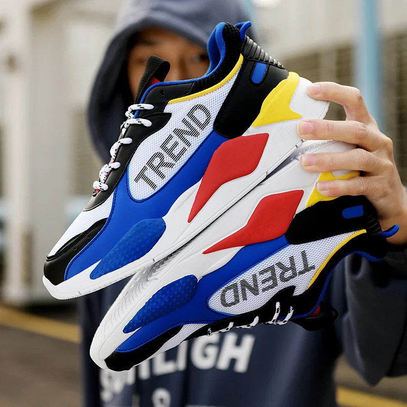 2022 Fashion Men Casual Running Shoes Breathable Comfortable Mesh Brand Sneakers Sweat-absorbent Deodorant Sports Shoes 39-44