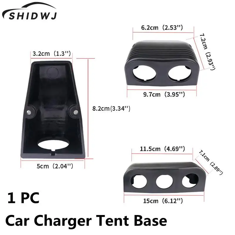 

Автомобильный USB-разъем с 1/2/3 отверстиями, база для палатки с USB/вольтметром/гнездом для прикуривателя, база для грузовика, мотоцикла, лодки, ...