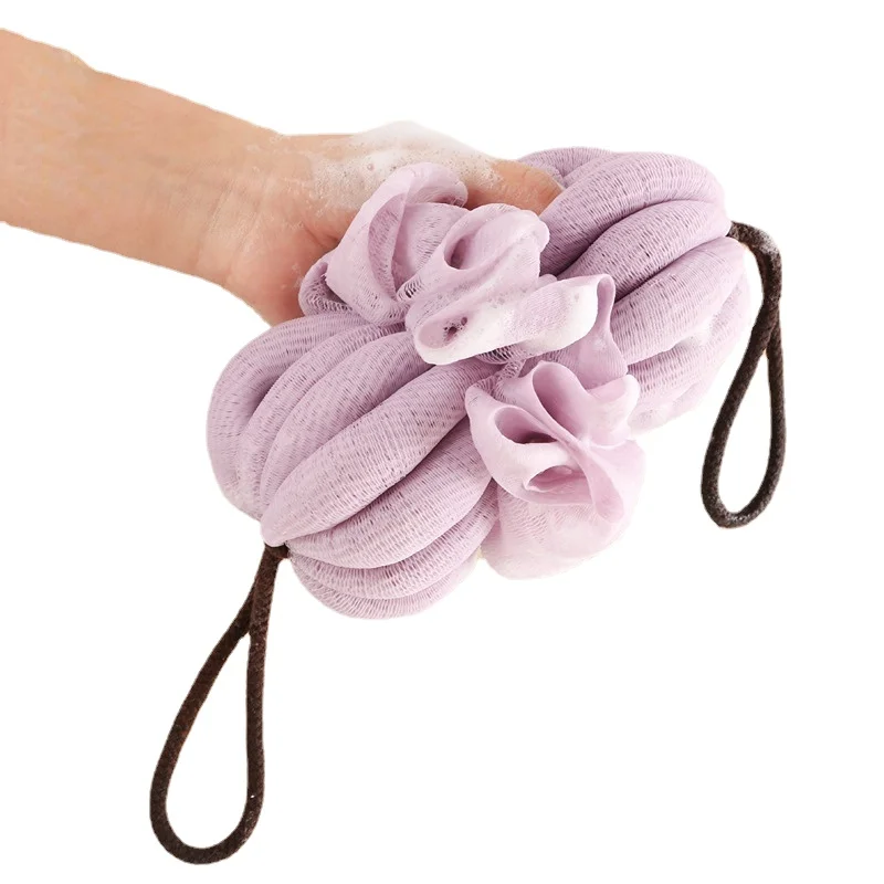 

Мягкий отшелушивающий скребок для спины для душа Многофункциональный пенный мяч для ванны сверхдлинный отшелушивающий инструмент для очистки тела