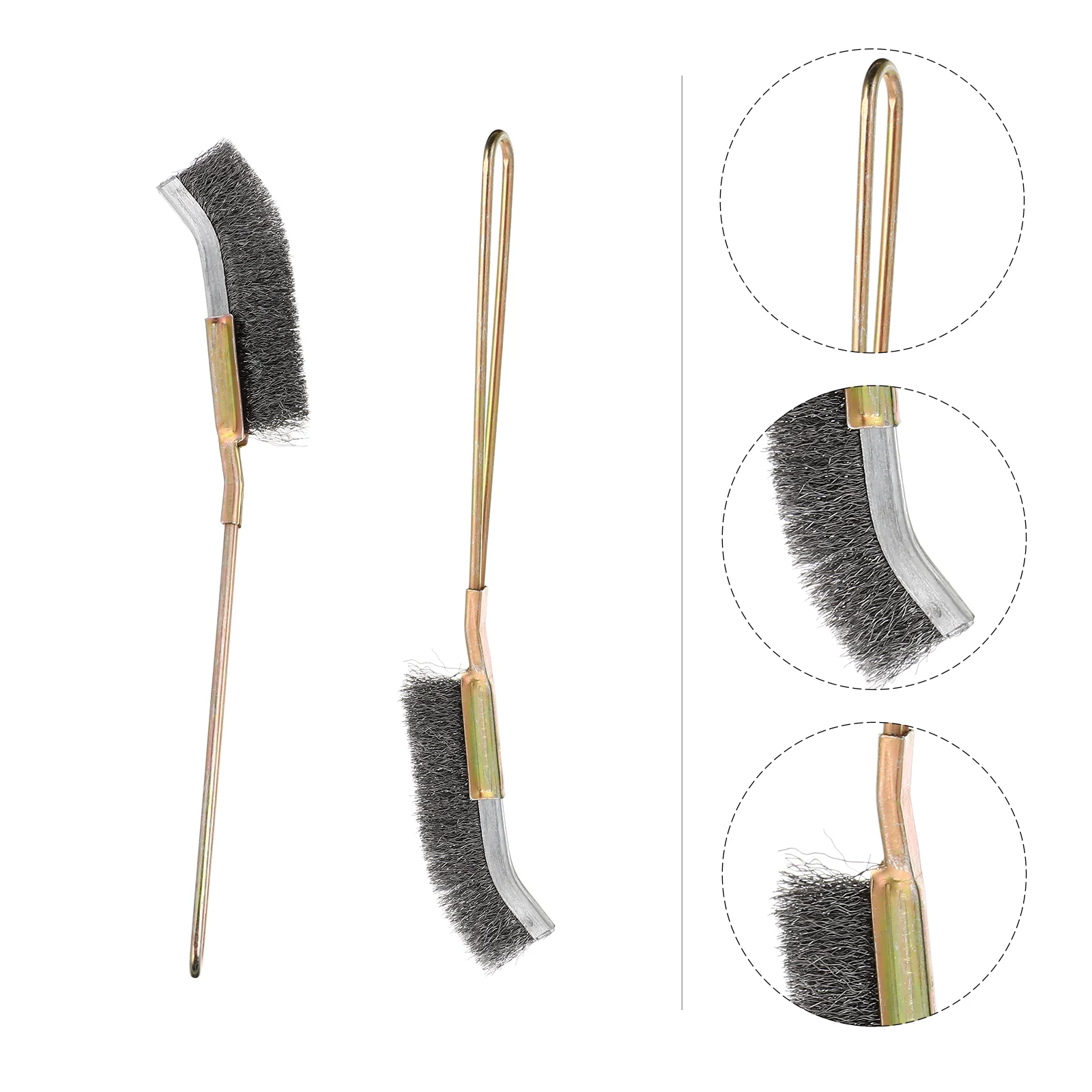 

2 Pcs Parrot Cage Clean Brush Bird Cleaner Cleaning Accessories Pet Wire Feeder Supply Accessory