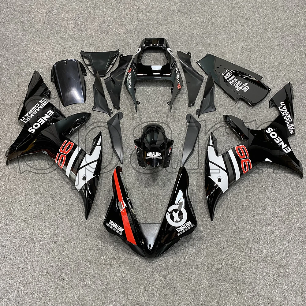 

Комплект обтекателей для мотоцикла, защитная оболочка, защитная пластина, полный корпус, черные аксессуары для Yamaha R1 YZFR1 YZF-R1 2002 2003