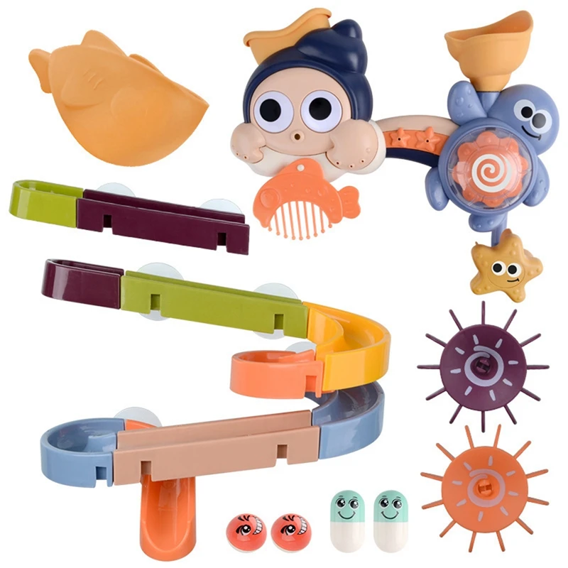 

1 Set Sprinkling Assembly Track Water Game Kids Bathroom Bath Toys