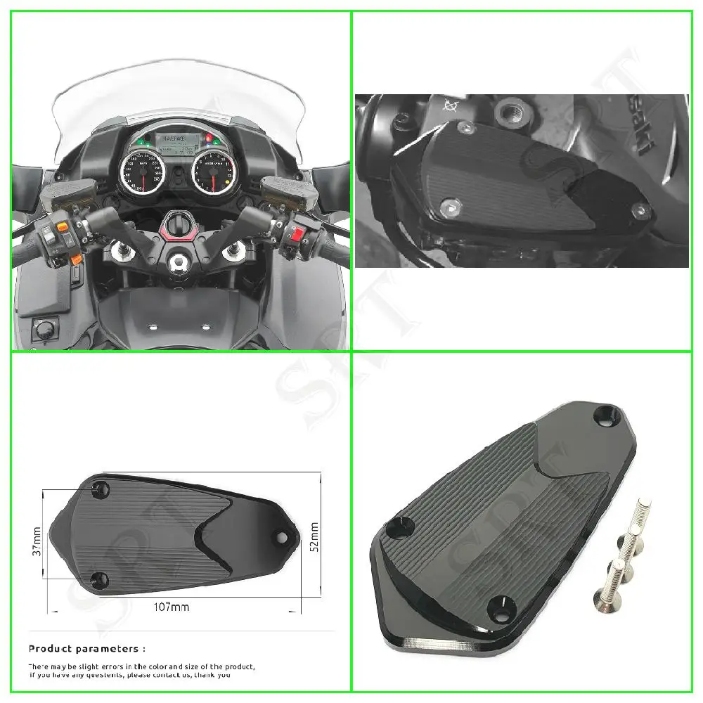 

Fit for Kawasaki GTR1400 GTR 1400 ABS 2007-2018 2019 2020 2021 Motorcycle Front Brake Fluid Reservoir Cylinder Cover Cap Kits