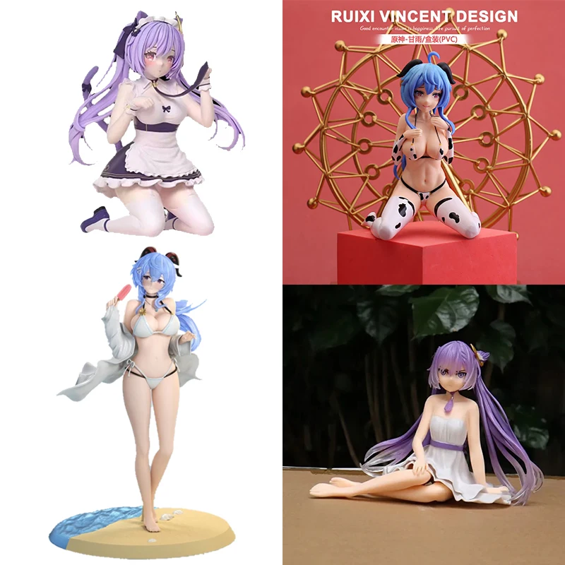 

Genshin Impact Ganyu Anime Figure Hentai sexy Action Figurine Kawaii Swimsuit Game Pvc Statue Model Decoration