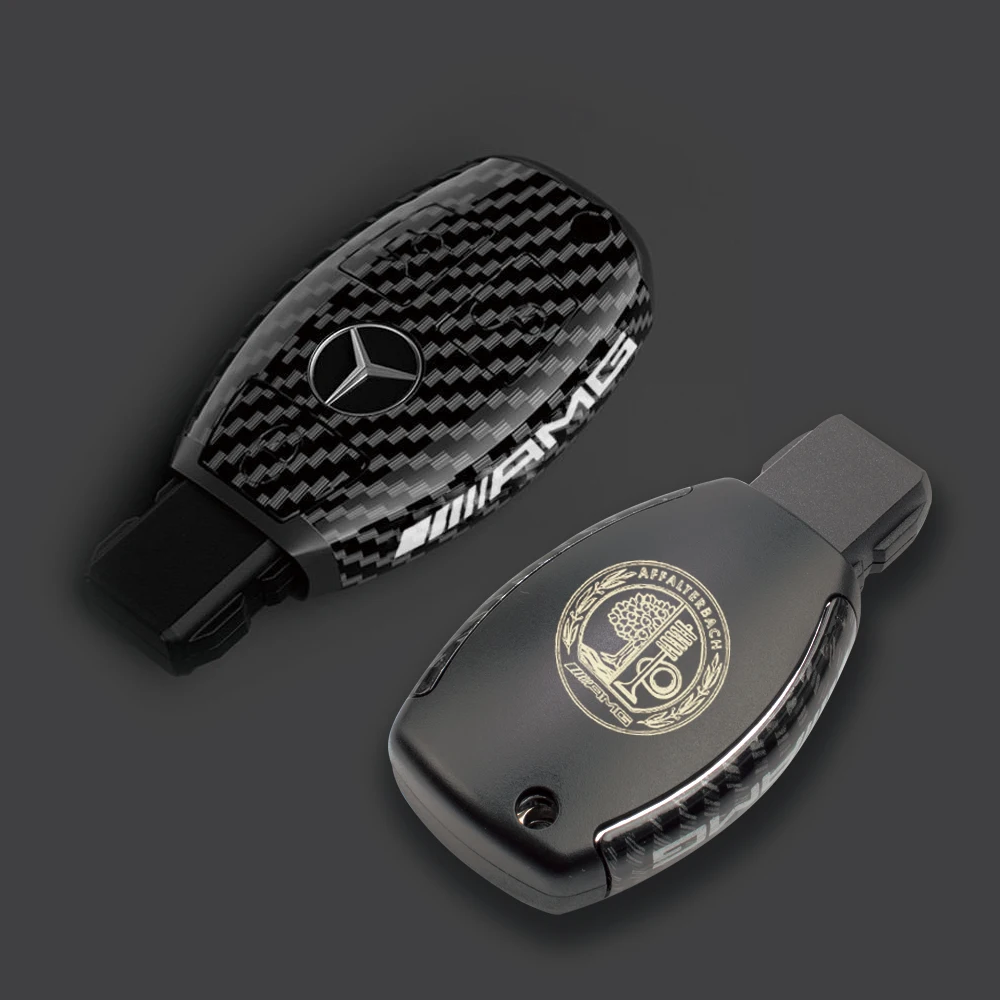 

Кольца для ключей из углеродного волокна для автомобиля Mercedes Benz AMG A B C E Class GLS GLA GLC CLS CLA W204 W212 W176, чехол для ключей от автомобиля, брелок
