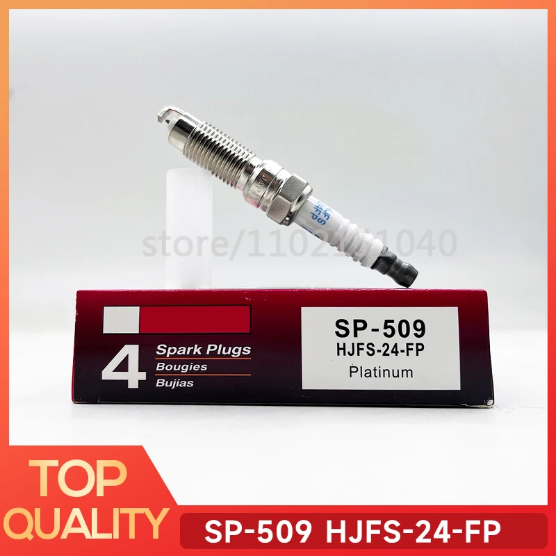 

New 4pcs SP-509 HJFS24FP Platinum Spark Plug For Ford F150 F250 F350 Explorer Mercury Expedition Mustang SP509 HJFS-24-FP