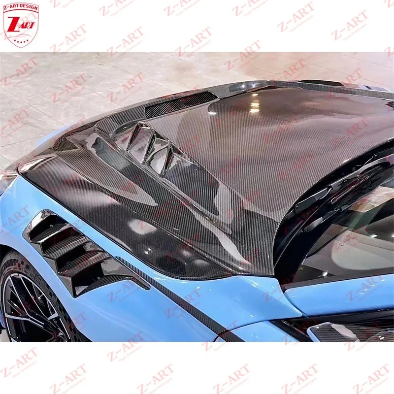 Фото Z-ART G87 M2 Сухой капот двигателя из углеродного волокна для BMW M2 G87 Сухая крышка двигателя из углеродного волокна для BMW M2 2023+ №2