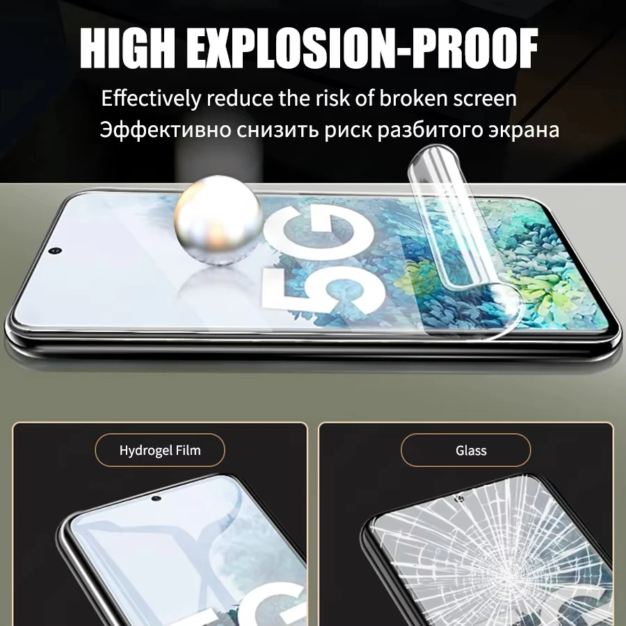 1-2 шт. гидрогелевая пленка для Samsung A55 A54 A53 A52 A51 A50 A30 A35 A34 A33 A32 A31 A23 A22 полное покрытие