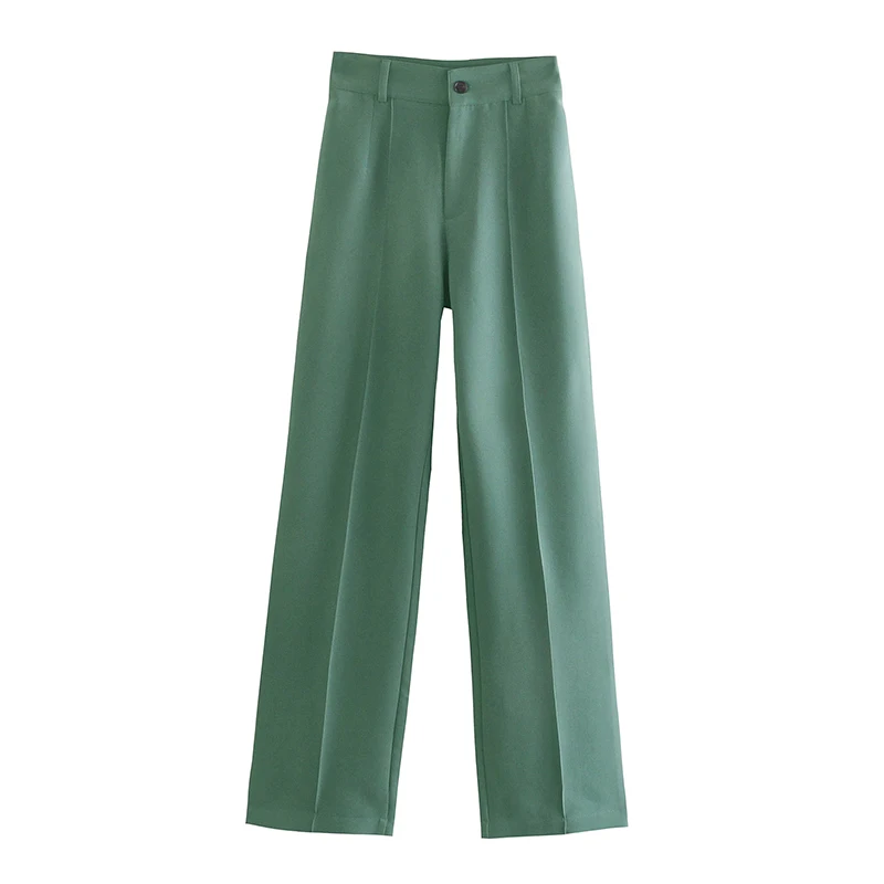 

Ladies Fashion Office Wear Straight Pants Retro High Waist Zipper Bow Tie Elegant Commuter Suit Pants Women's Pants Black Pink