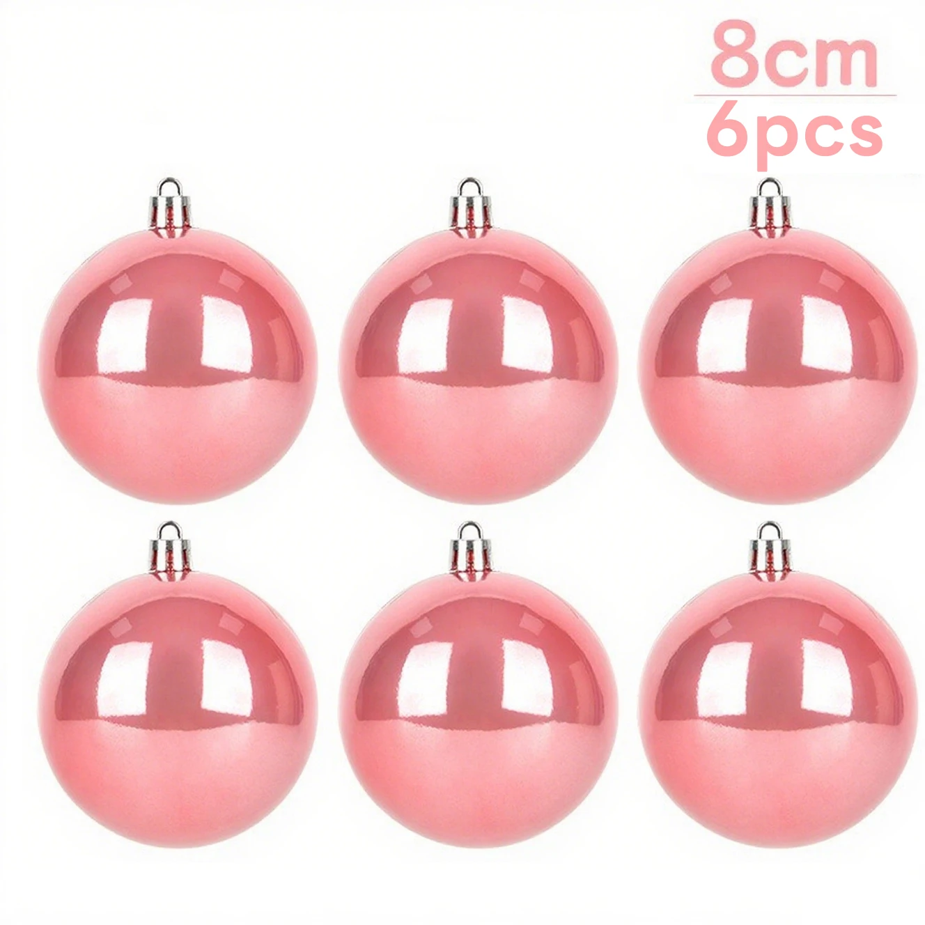 

Рождественские шары 6/8/10 см, синий, розовый