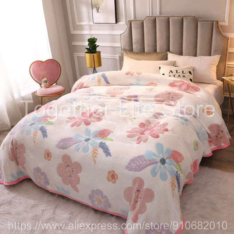 Флисовое одеяло супермягкое из микрофибры для кровати фланелевое теплое