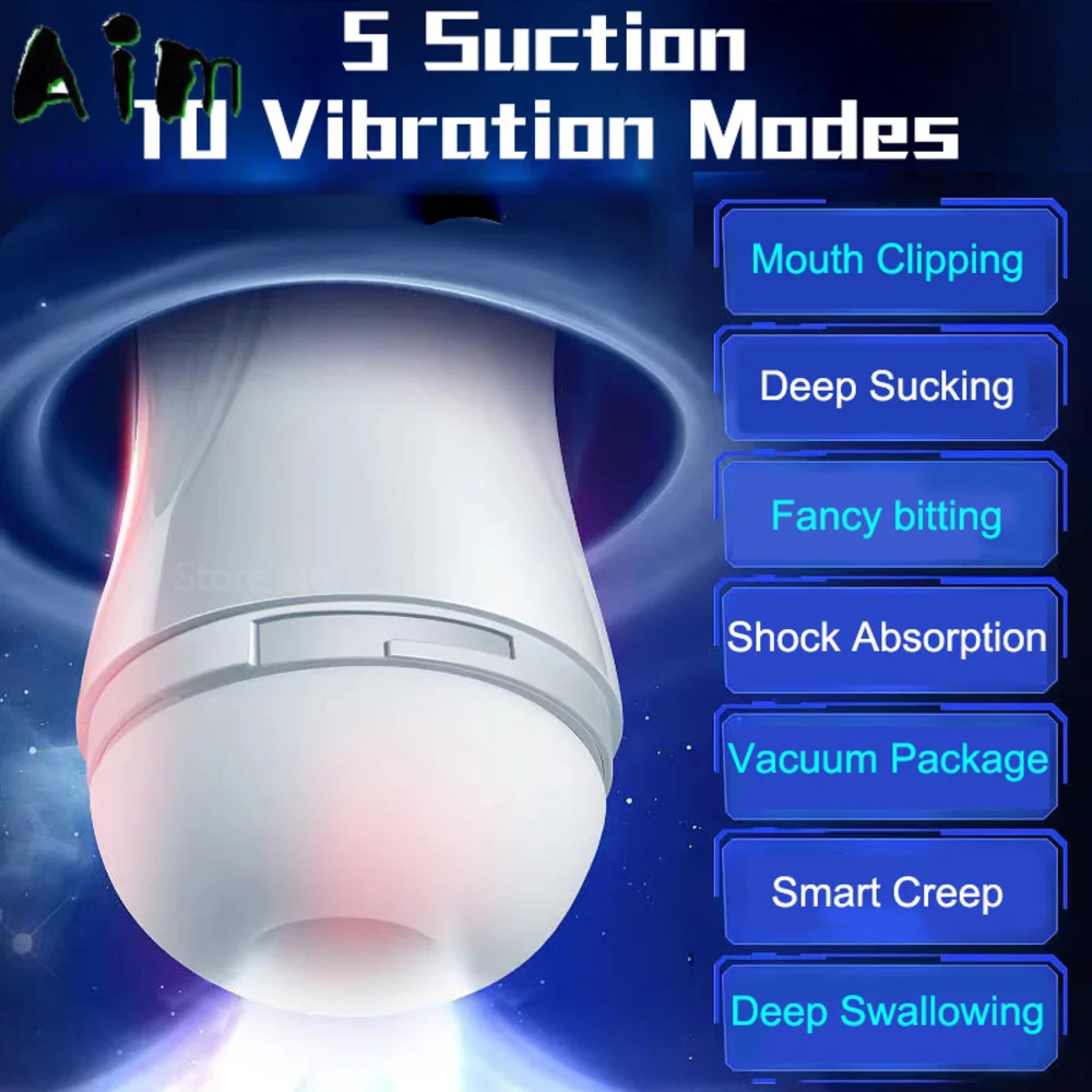 Male Masturb Toys Automatic Masturbator Cup Vacuum Sucking Vibrater Real Vaginal Pussy Sucking Pocket Blowjob Oral Sex for Men