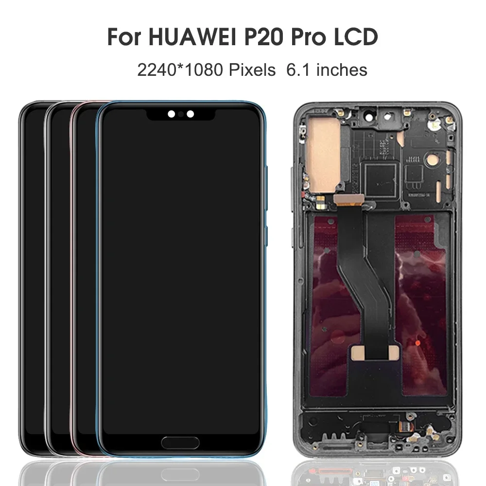 OLED 6 1-дюймовый дисплей для Huawei P20 Pro ЖК-дисплей с цифровым преобразователем