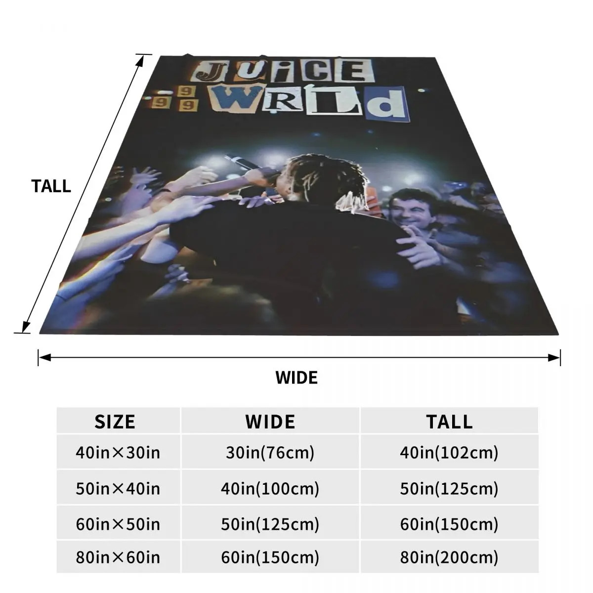 Одеяло Juice Music Wrld фланелевое забавное теплое одеяло для украшения постельного