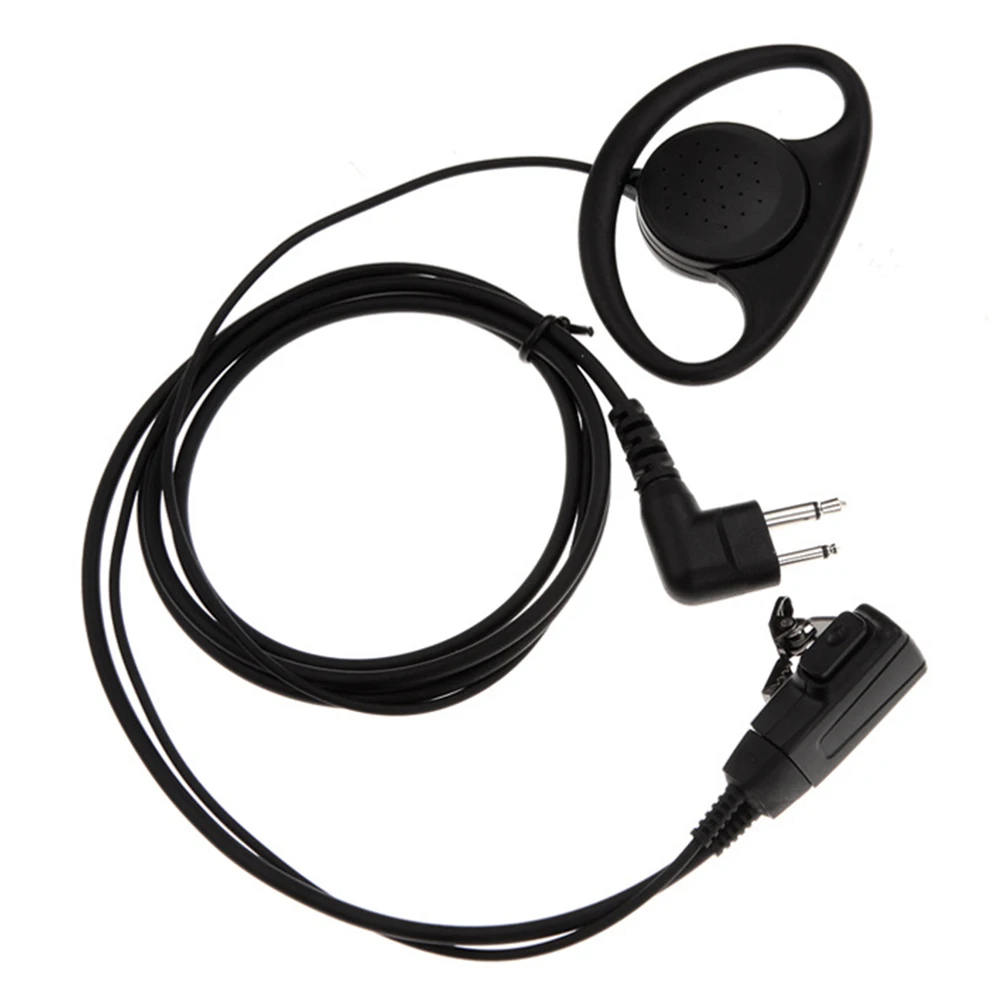 

Accessories With Mic PTT 2 Pin D Shape Security Walkie Talkie Earphone Two Way Radio Portable Police Lightweight For Motorola