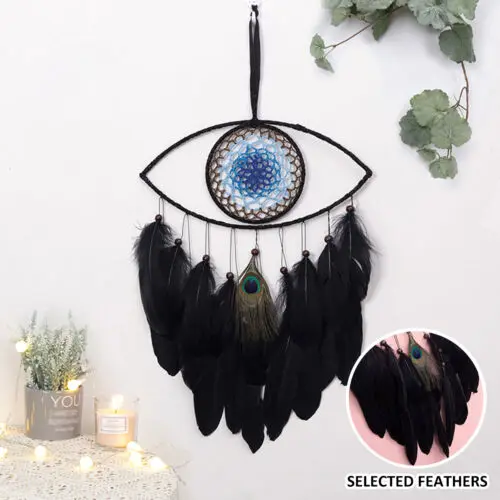 

Evil Eye Wall Hanging Dream Catchers for Bedroom for Witch Dark Decor Gothic