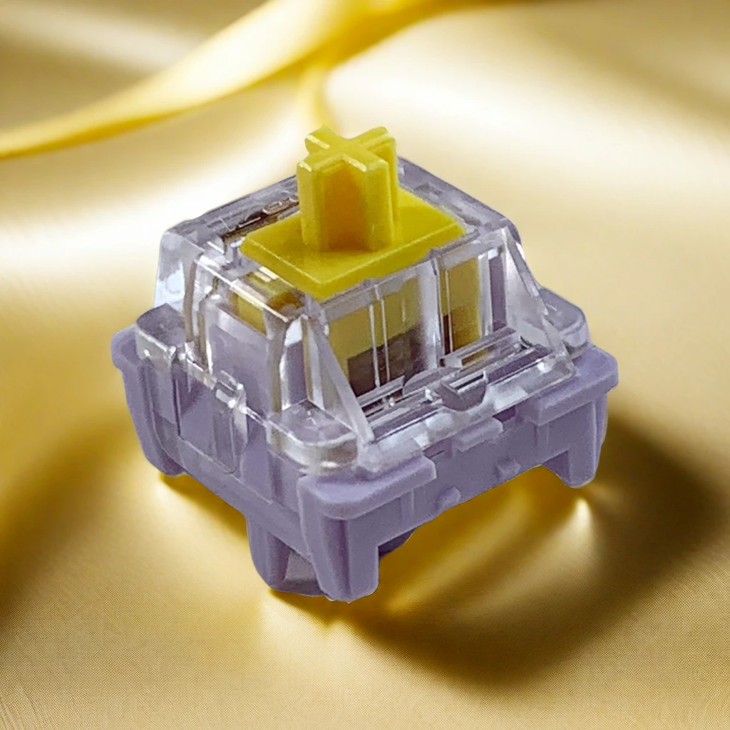 Механическая клавиатура Kyria с желтым линейным переключателем и гладким касанием