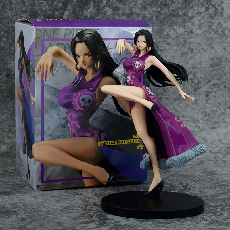 

One Piece Adult Anime Figures Toys GK Snake Princess Boa Hancock Action Figure 21CM Sexy Cheongsam Girl Doll Figurines Statue